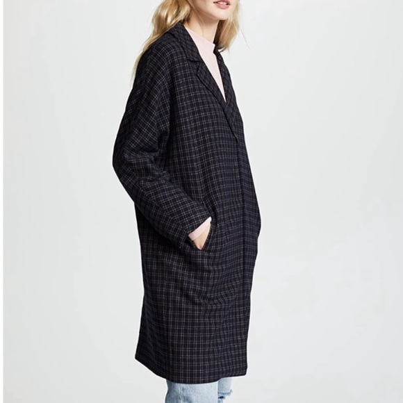 The GREAT. Tour Coat in Checked Twill - Picture 4 of 9